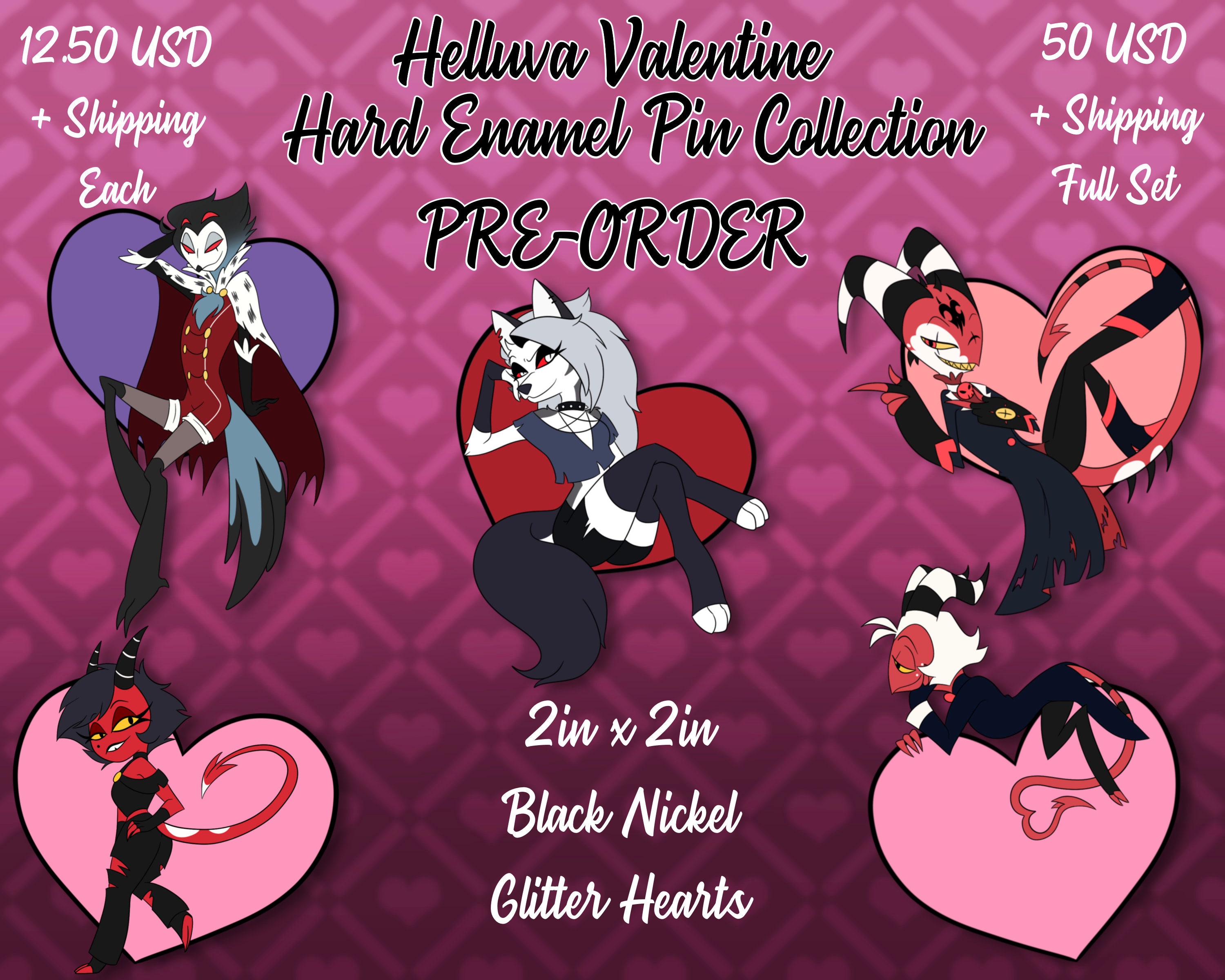 Helluva Valentine Helluva Boss Inspired Valentines Day Hard Etsy UK