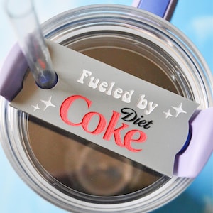 Tasse Stanley en acrylique alimentée par du coca light, du soda cola, parodie de bouteille d&#39;eau amusante