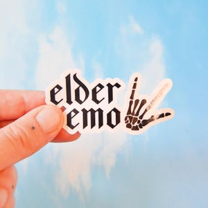 Elder Emo Kid Scene Rocker Alternative Laptop Stanley Cup Vinyl-Aufkleber
