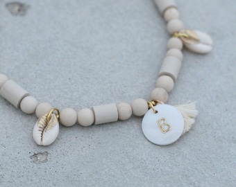 EM Ceramic Necklace for Dogs in Light Pink | Tick Collar | Anti-Tick Collar | Beaded Necklace | Flea Collar