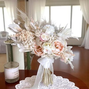Bridal bouquet, bridal accessories, wedding bouquet, wedding flower, bridal flower, boho bridal bouquet, dried bridal bouquet for wedding