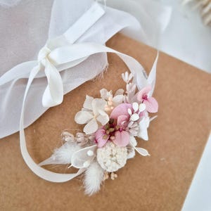 Corsage Dried Flowers Boho Corsage Wedding Corsage Beige Corsage, Bridesmaid Corsage, Boho Corsage, Corsages, Bridal Corsage,Cream Corsage
