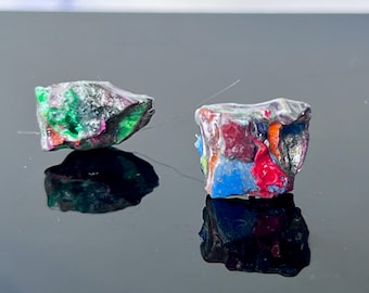 Cadillac Ranch Choice of Paint Chip Stud Earrings: Route 66 Graffiti Art Amarillo Souvenirs