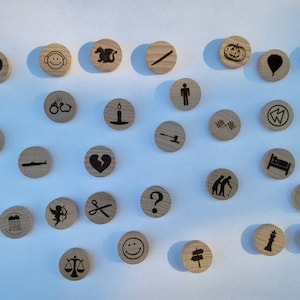 32 Wooden Tokens for Clarification