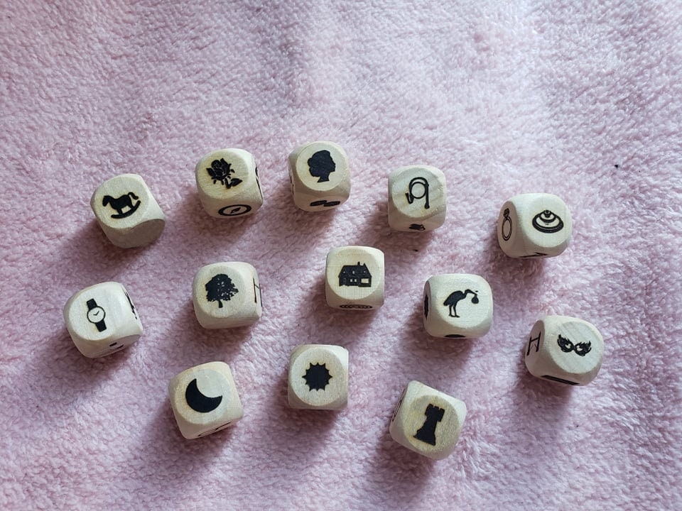 Dés en Bois Lenormand