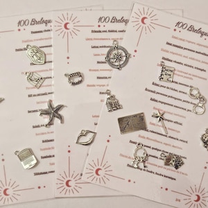 Set of 100 Divination Charms in Tibetan Silver – Pouch & PDF Guide Included