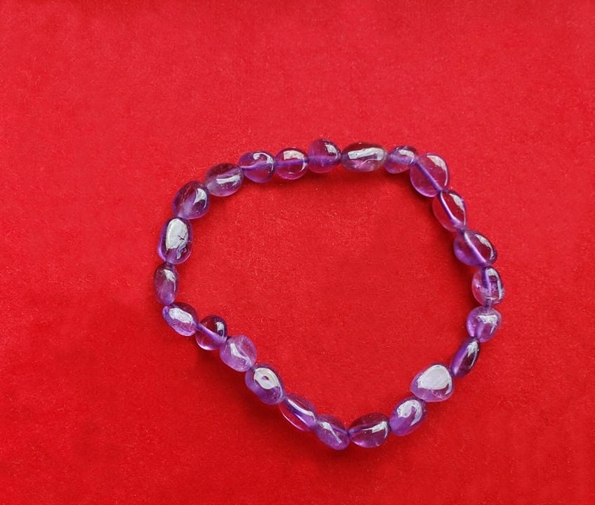 Bracelet Pierres Roulées Améthyste Brésil A