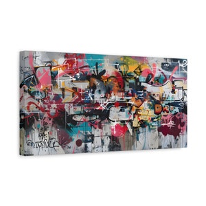 Graffiti Wall Art Canvas Print