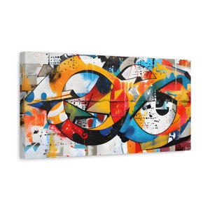 Graffiti Wall Art Canvas Print