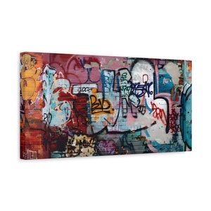 Graffiti Wall Art Canvas Print