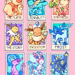 Evolution Series Tarot Card Stickers | Vinyl Glossy Die Cut Stickers