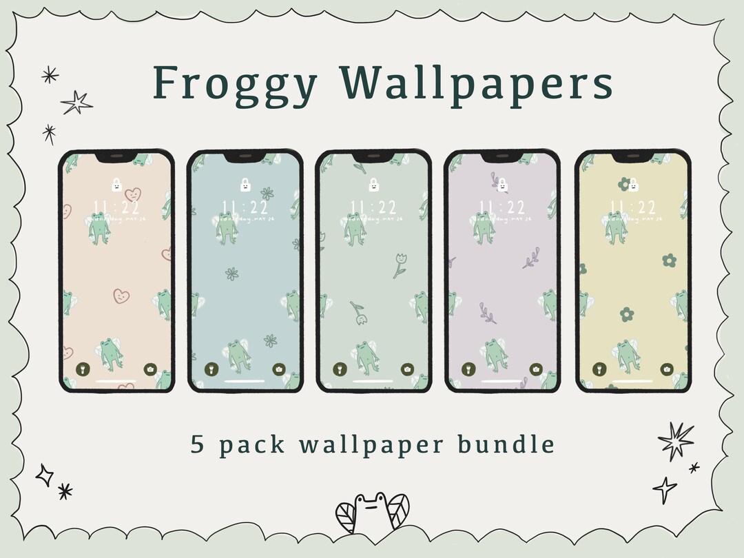 5 Pack Froggy Wallpaper: Frog Wallpaper 5 Pack Wallpapers Phone