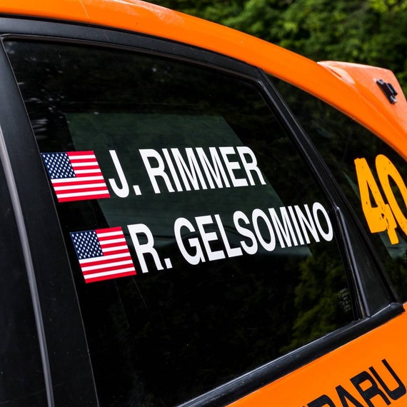 2pcs Rally Racing Name With Country Flags For Window Vinyl Etsy 2pcs Rally Racing Name With Country Flags For Window Vinyl Etsy