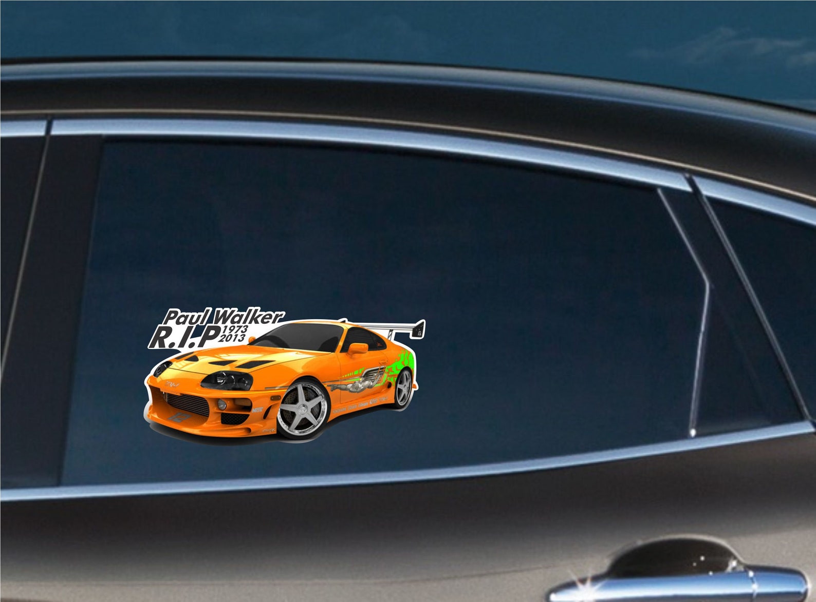 Paul Walker Supra Window Bumper Vinyl Decal Fast and Furious Etsy