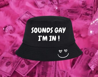 Parece coisa de gay. Estou usando chapéu de pescador.