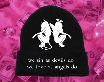 Gorro Anjo do Amor Diabo Pecado