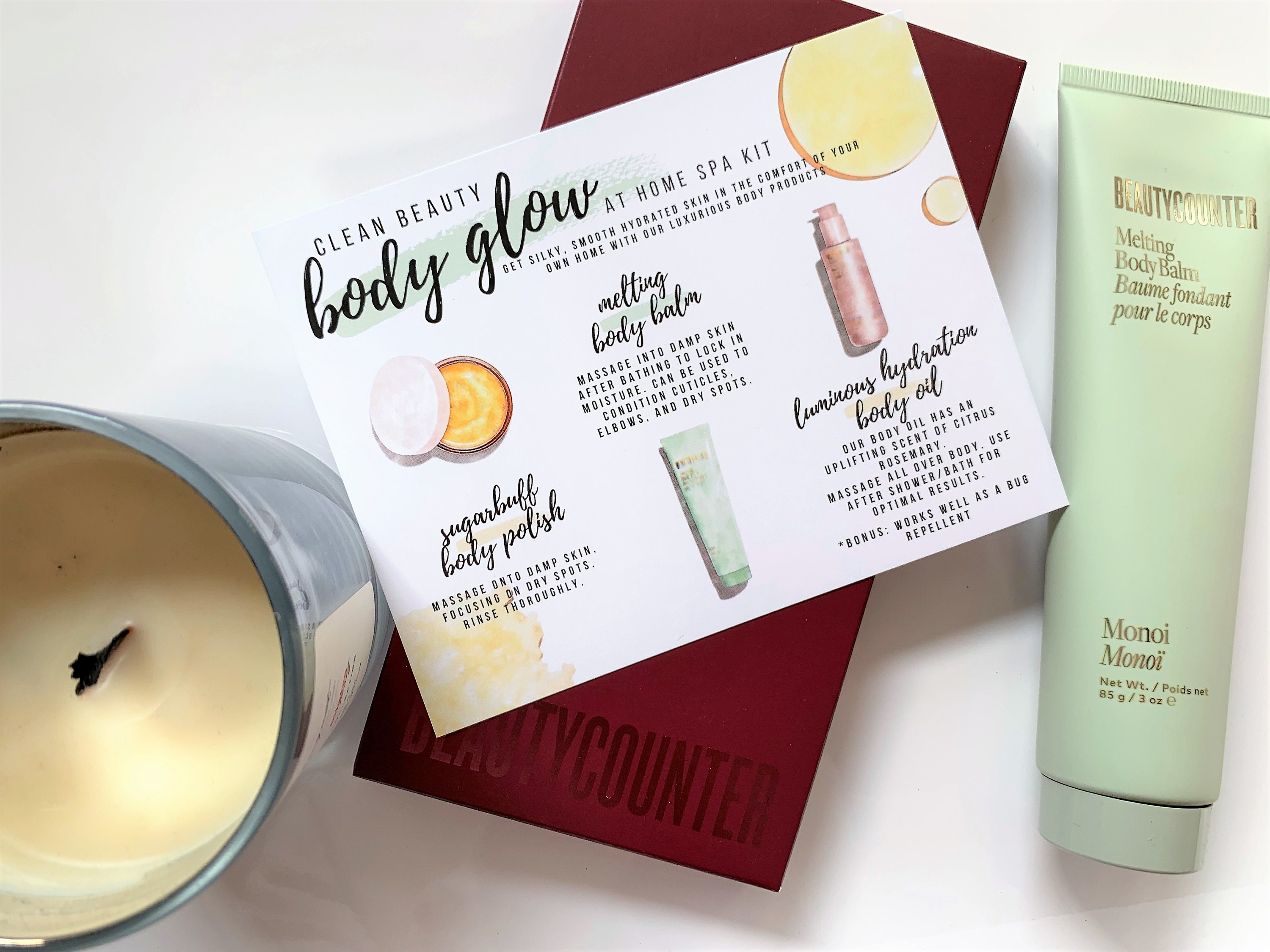 Body Glow Mini Spa Kit Card Sets of 10 Etsy