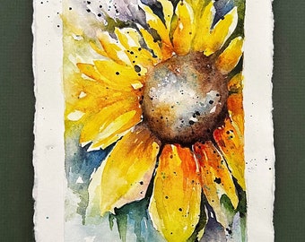 Watercolor Sunflower