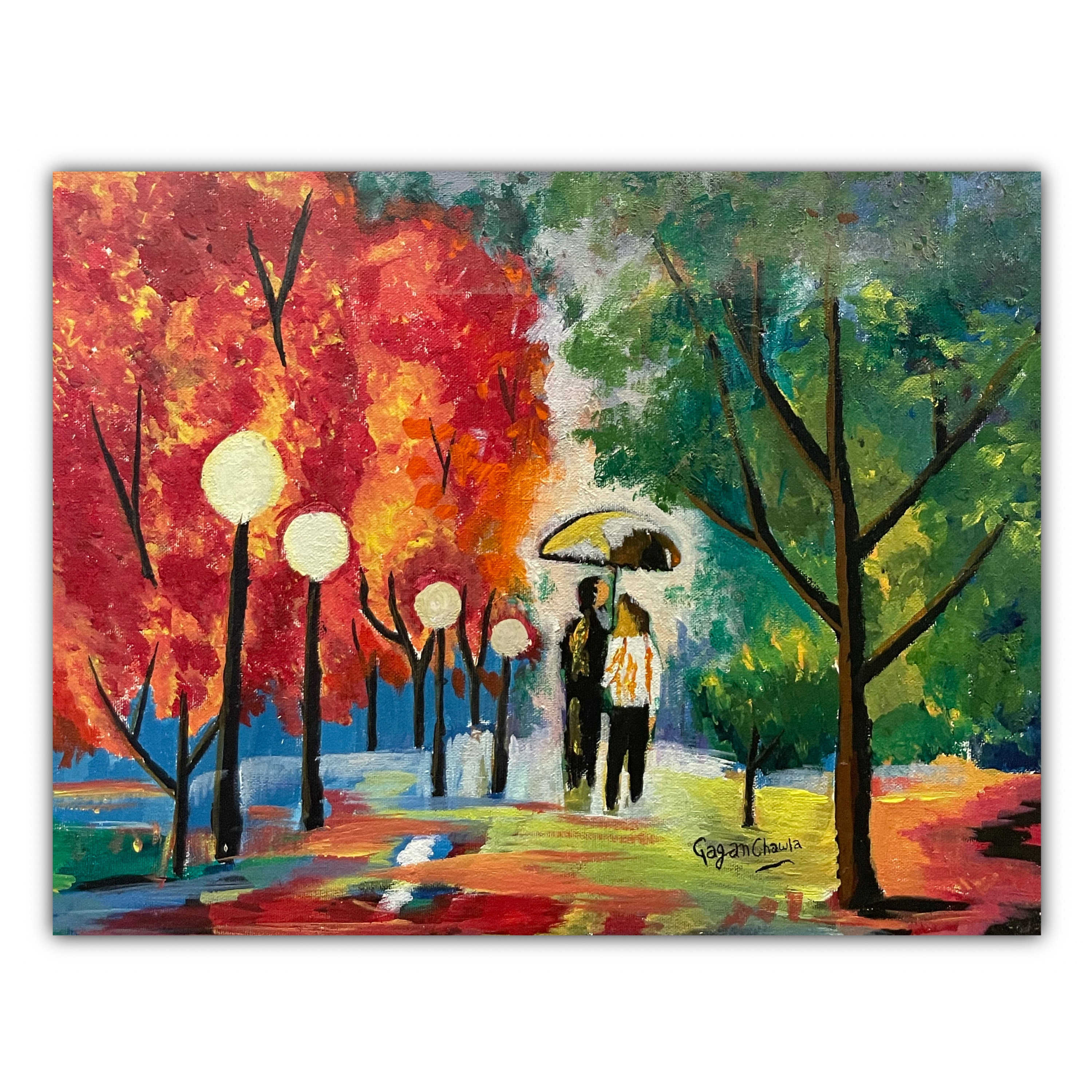 Contemporary wall art Colourful Painting wall decor Home Etsy