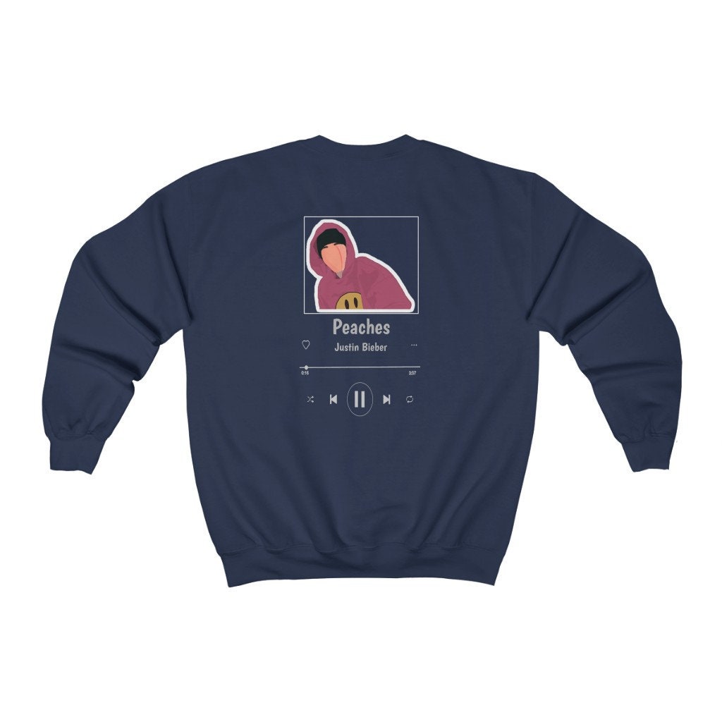 Justin Bieber Peaches Unisex Heavy Blend Crewneck Sweatshirt Etsy