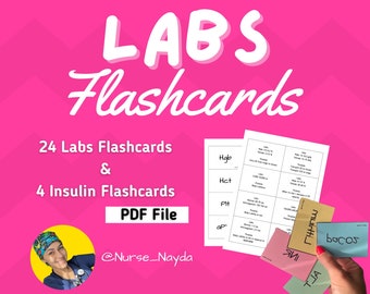 LABS, NCLEX, MedSurg, Study Guide, Nurse Digital Notes, Nursing School Study Guide