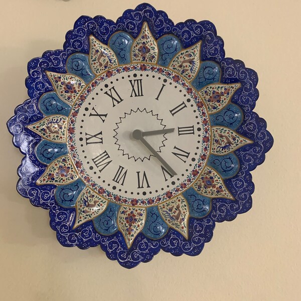 Ceramic Plate Clock - Etsy UK