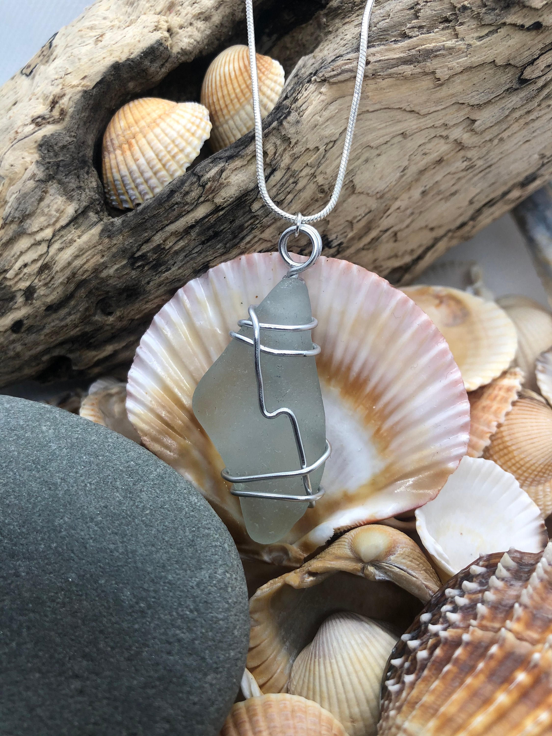 Genuine Cornish Sea Glass Jewellery Necklace Handmade and Etsy