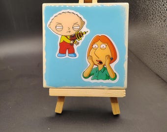Family Guy, Lois and Stewie, Square Tile Coaster