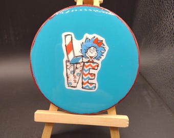 Thing 1, Philly Love Park, Round Tile Coaster