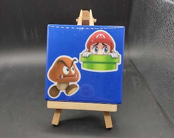 Mario Square Tile Coaster 2