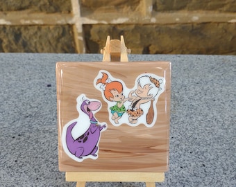Flintstones Square Ceramic Coaster