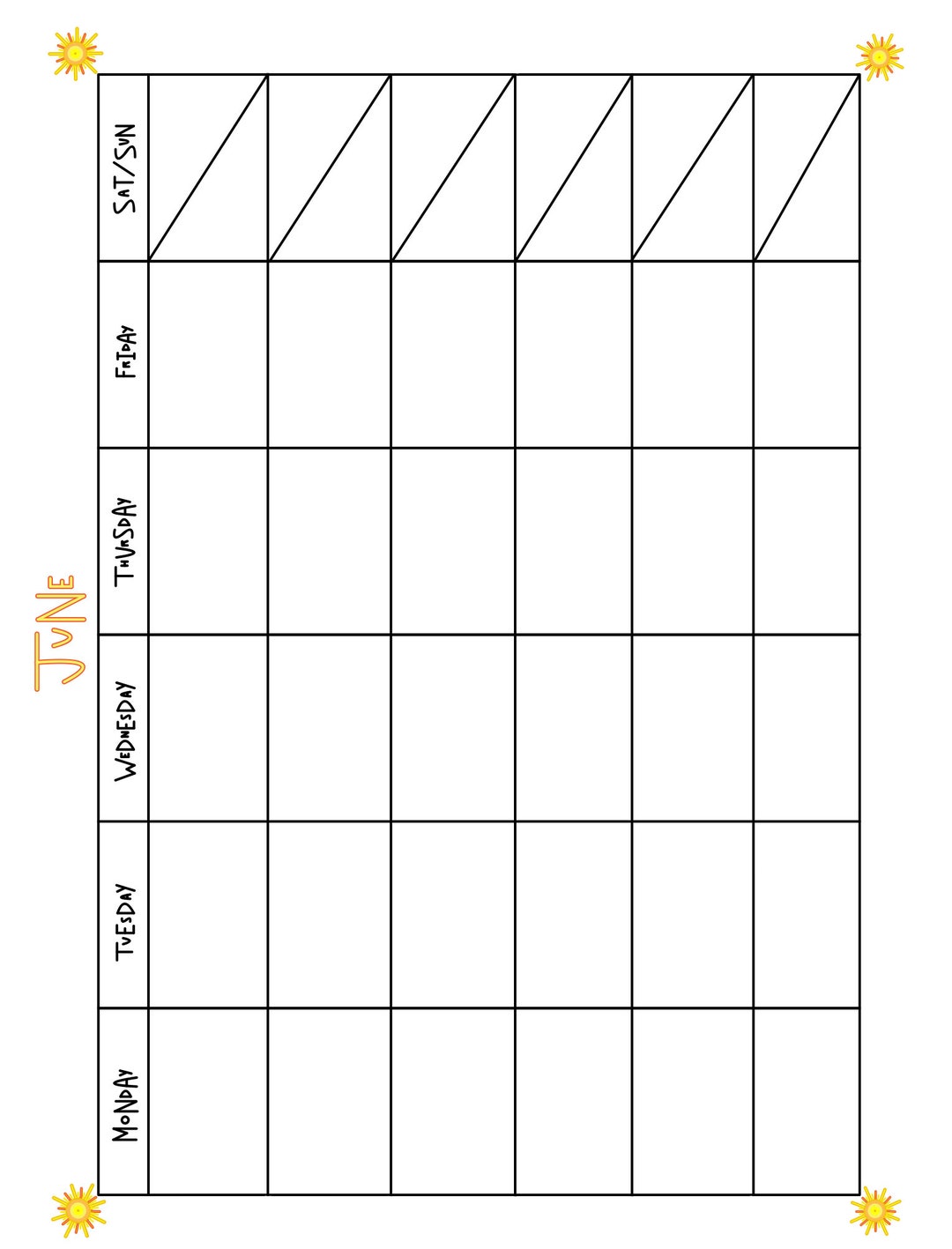 Printable PDF Calendar - Etsy