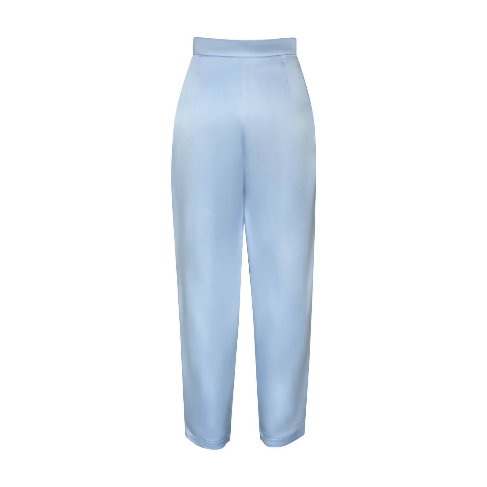 Light Blue Satin Trouser Pants Etsy