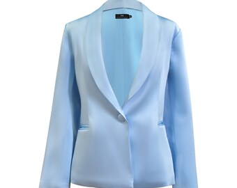 light blue casual blazer