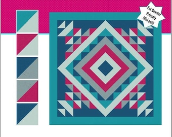 Trillianne Quilt Pattern: Beginner HST Design (PDF Pattern)