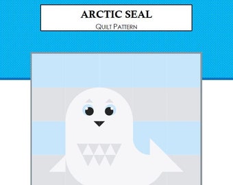 Arctic Seal Mini Quilt Pattern - PDF