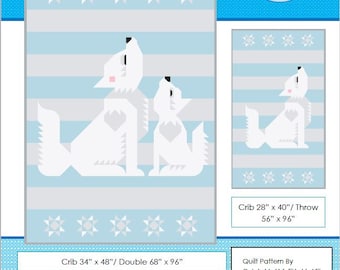 Winter Wolves Quilt Pattern - PDF