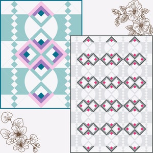 Solitus and Geminus Quilt Pattern PDF - 2 patterns in 1