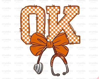 Oklahoma PNG | Oklahoma stéthoscope arc png | Oklahoma Infirmière Docteur Sublimation Design | Chemise preppy Oklahoma Game Day | État de l'Oklahoma