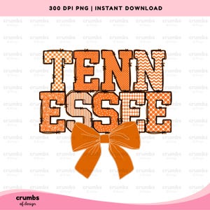 Tennessee Kokette PNG | Adrette Tennessee Shirt Sublimationsentwurf | Tennessee Spieltag | Tennessee Zustand Png | Tennessee Orange Png-Design
