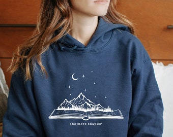 One More Chapter hoodie, Unisex Hoodie, bookish hoodie, bookish sweatshirt, one more chapter sweatshirt, reading hoodie, book sweatshirt
