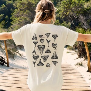 Shark lover shirt, Marine biology tee, respect the locals, shark tooth shirt, trendy beachy shirt, aesthetic beach tee, ocean lover shirt