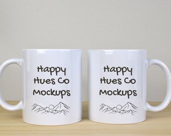 11oz mug mockup, 11 ounce mug mockup, minimalist mug mockup, double mug mockup, POD mug mockup, coffee mug mockup, clean simple mug mockup