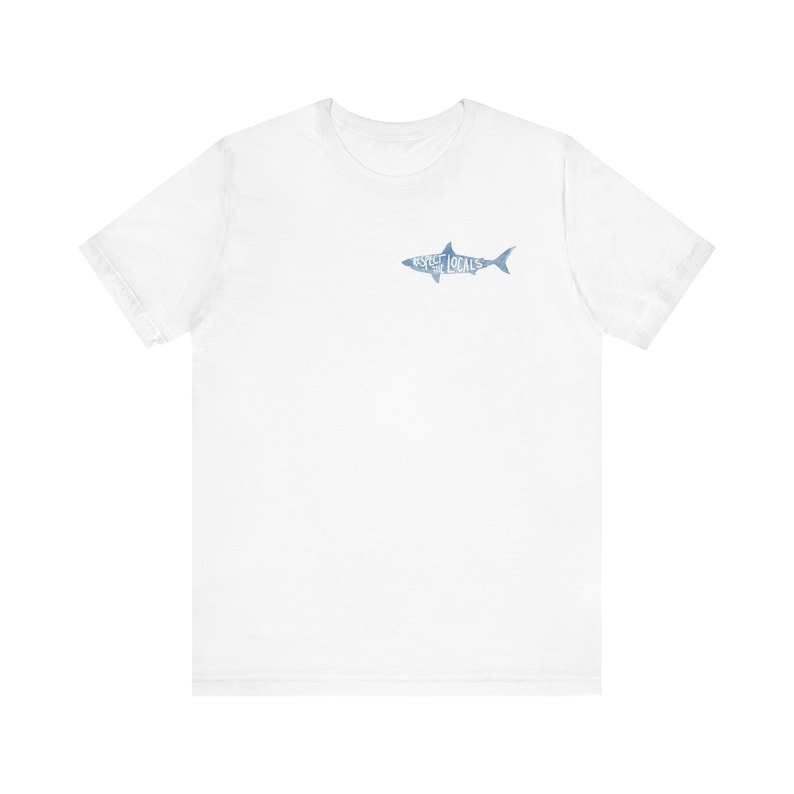 Shark tooth shirt, Respect the locals, beachy shirt, shark lover gift, shark tooth hunter gift, shark teeth tee, oversized soft beach shirt image 8