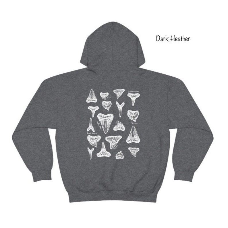 Shark Tooth Hoodie Unisex Hoodie Shark Hoodie Shark Tooth - Etsy