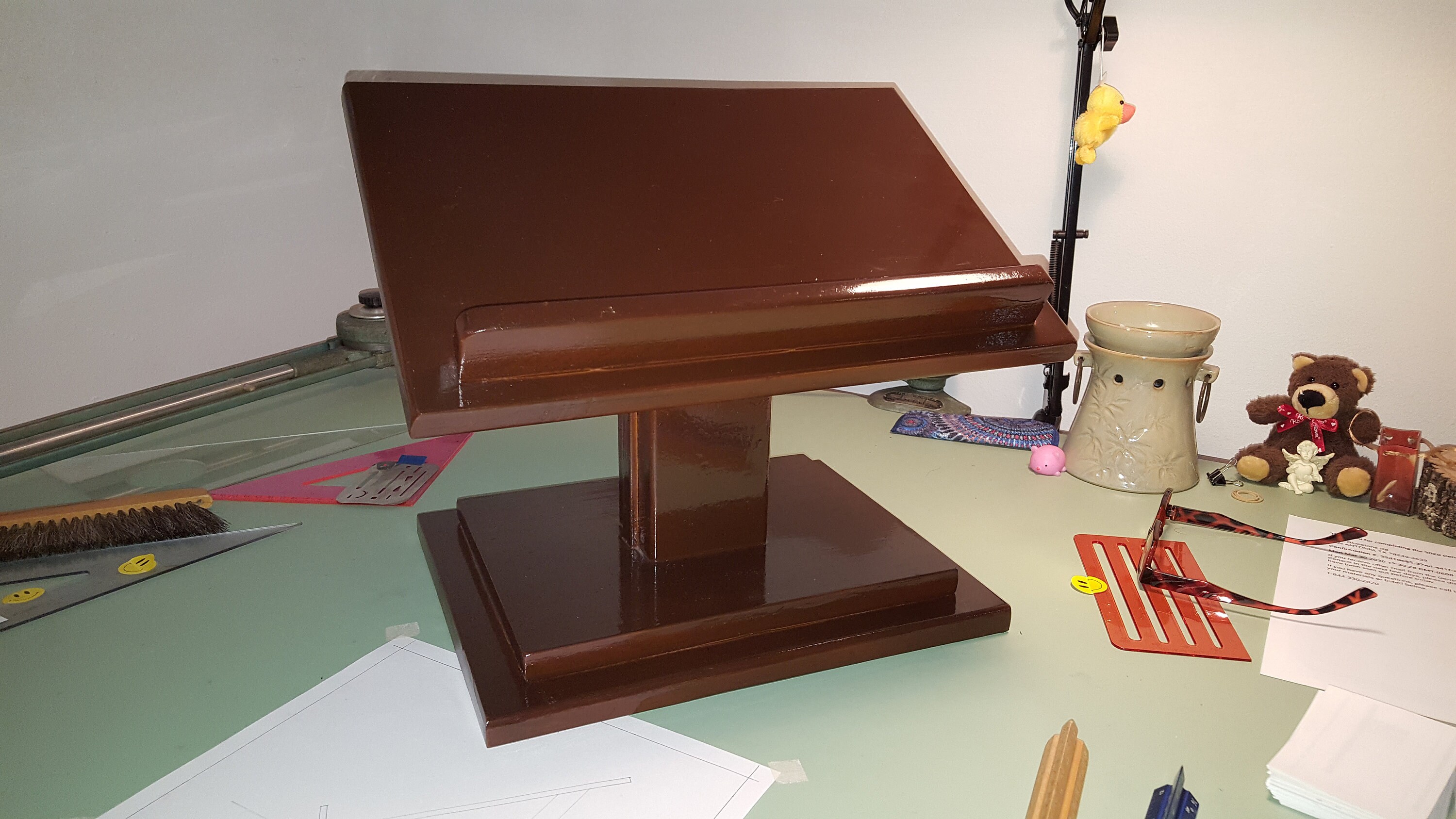 Bookstand Lectern Bookshelf Pedestal Reading Stand Display Etsy