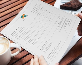 Professional Payroll Receipt Templates with Logo for Word Fully Editable and Customizable, Instant Download
