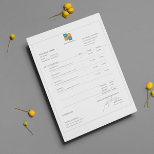 Professional Purchase Order Template with Logo for Word Editable and Customizable, Instant Download