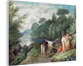 Retrato Vintage Holandés Famosa Pintura de Pastora, Antigua Pintura al Óleo Antigua, Decoración de la Casa, Arte Digital Imprimible