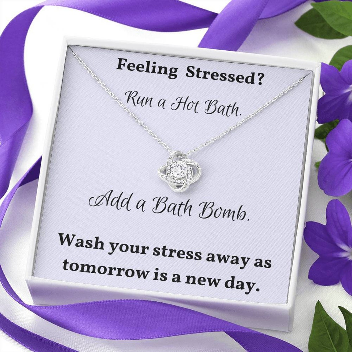 Stress Relief Gift for Friend Destress Relaxation Necklace Etsy